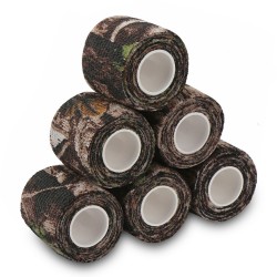 Treaful 6 Roll Camo Tape, Camouflage Self-Adhesive Wrap Tape for Outdoor Sport Hunting Camping, 2in x 14.76ft 4.92Yard Stealth Strip for Shooting Gun Bow Camera Flashlight Rifle